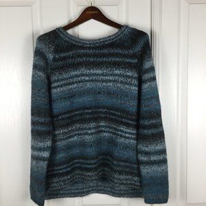 Alpaca/Wool Blend Medium Watercolor Sweater